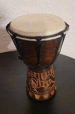 African Djembe Wooden Small Bongo Drum 8"