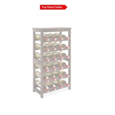 Modern Walnut Bamboo 24-Bottle