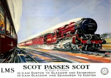Vintage Railway Poster 'Scot