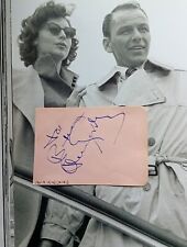 AVA GARDNER Hollywood  ROYALTY  married To FRANK SINATRA  Signed  Page From Auto
