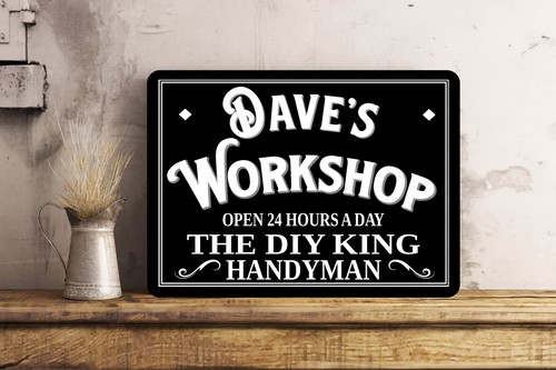 Workshop sign personalised - workshop,
