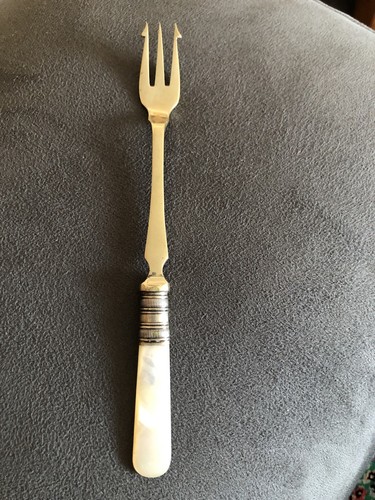 Antique pickle fork epns - antique,