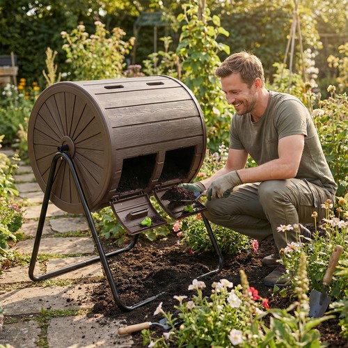 142l dual chamber compost - 142l,