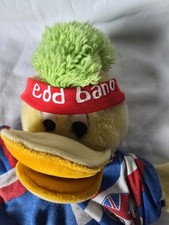 Pre-loved Edd the Duck Hand Puppet Original 1992  GB Mascot Working Squeak
