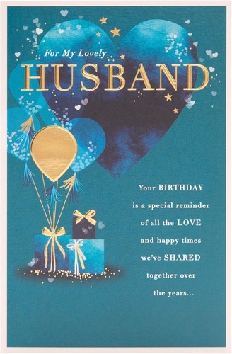 Husband birthday card - husband,