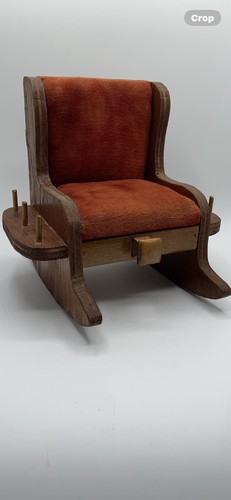 Vintage velvet and wooden - velvet,