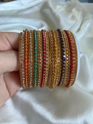 Multicolour bangle set indian - set,