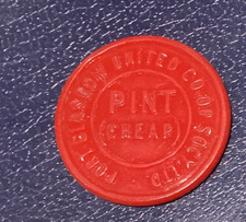 SCOTTISH CO-OPERATIVE TOKEN : PORT GLASGOW UNITED CO-OP : MILK PINT ( CHEAP )