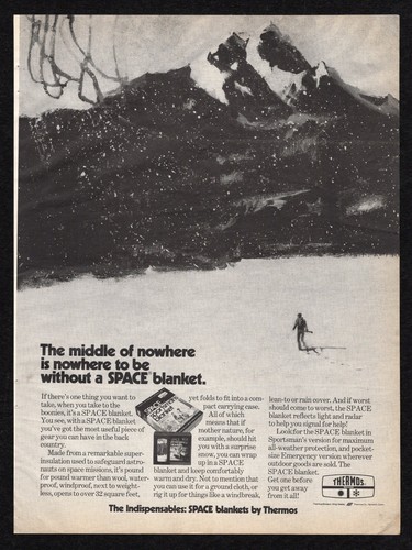 1971 thermos space blanket - 1971,