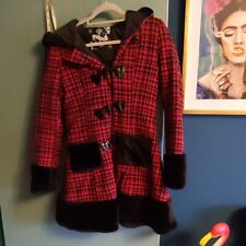 Hell Bunny Vintage Style Red Coat Size XS/6/8