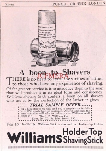 Williams holder top shaving - 'holder,