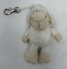 Nici Beige Sheep Lamb Plush Keyring Soft Toy (L7) Bag Charms Plushies Cute Teddy
