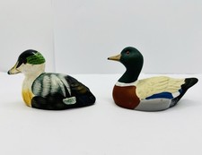 2 x Vintage Hand Painted