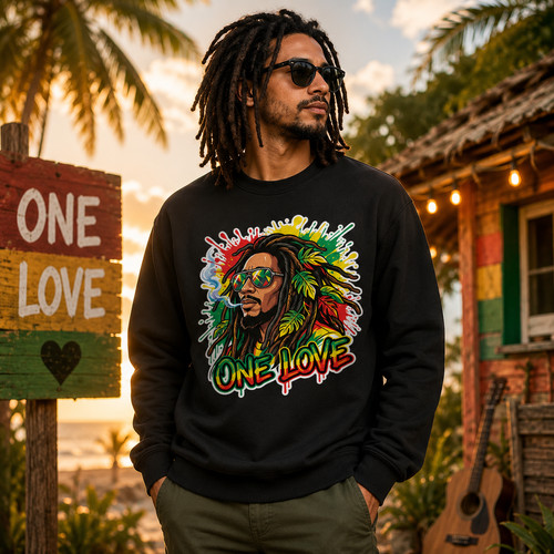 One love reggae graphic - one,
