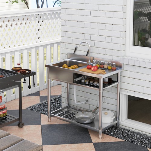 Stainless steel sink - steel,