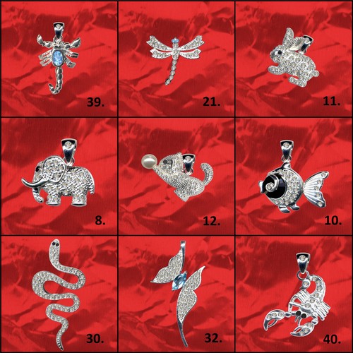 Animals real 925 silver - 925,