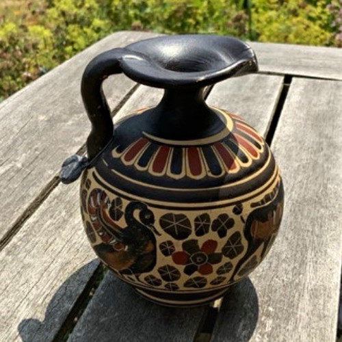 Hand painted greek pottery - greek,