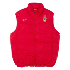 NIKE Mens Puffer Gilet Red M