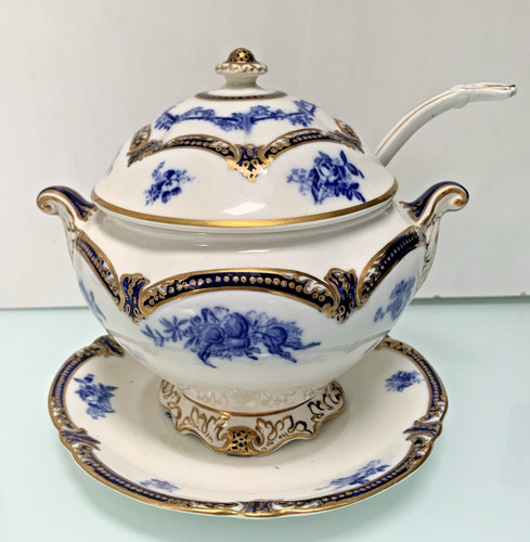 Antique blue white - antique, &