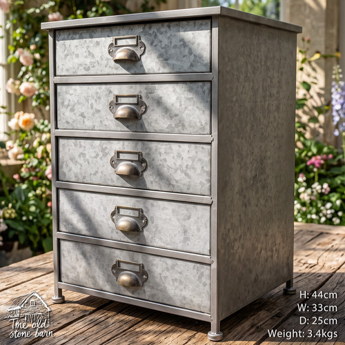 Metal drawer storage rustic - storage,
