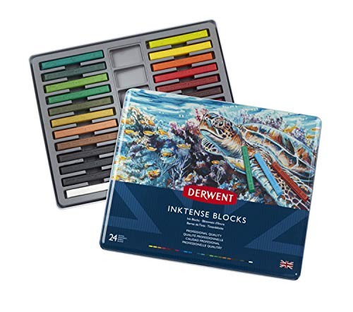 Inktense blocks tin set - 24, tin,