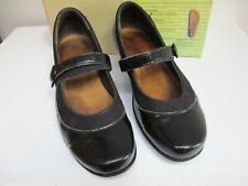 NAOT Black Mary Jane Shoes Size 5/38 Black Patent Low Heel Original Box Cost £95
