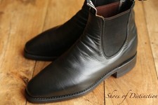 R.M. Williams Black Leather Chelsea Boots Shoes UK 7 G US 8 EU 41