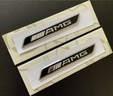2 x AMG Chrome Side Decal