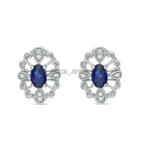 Lab grown blue - grown, sapphire
