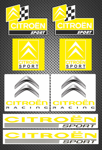 Citroen racing sticker set - citroen, 8