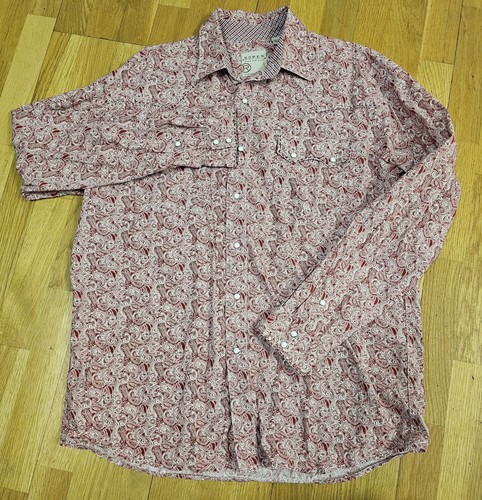 Roper shirt men large pearl - roper,