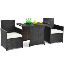 Patiojoy Patio 3PCS Rattan
