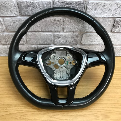 Genuine black leather - vw, flat