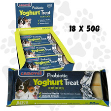 Canovel Probiotic Yoghurt Dog Treat Bar 18x50g | Digestive Health & Immunity