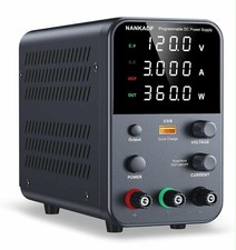 Adjustable Switching Power Supply DC Power Supply (0-120V, 0-3A) USB Fast Charge