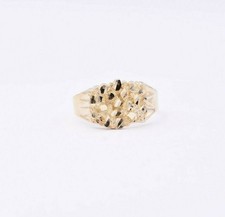 Unisex Nugget Oval Ring Real