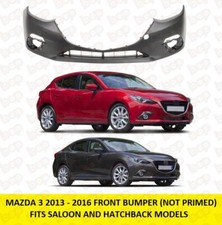 MAZDA 3 FRONT BUMPER 2013 - 2016 SALOON HATCHBACK NOT PRIMED OEM SPEC 