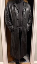 Vintage Black Leather Rain