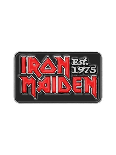 Iron maiden est 1975 enamel - iron,
