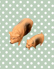 Britains style pig pair - pig,