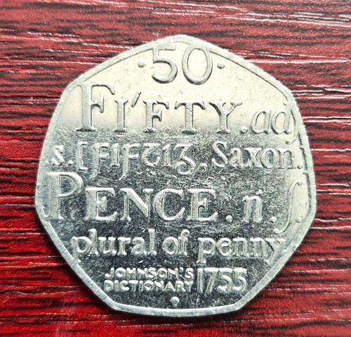 2005 50p coin johnson s - uk,