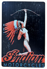 Indian Motorcycles Tin Sign