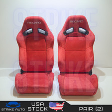 Recaro Style Suede Red Single