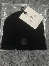 Moncler Beanie Black With BLACK BADGE | PERFECT CONDITION | BRAND NEW NEVER WORN