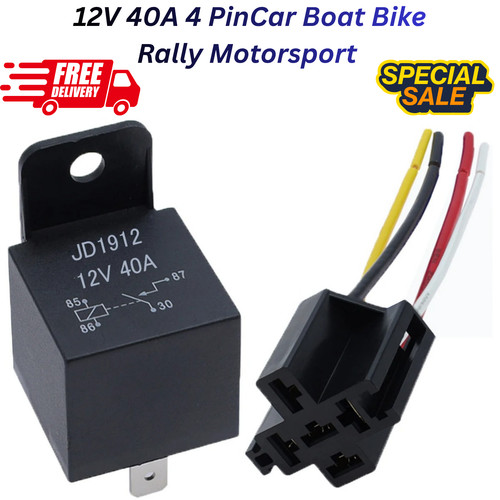 12v 40a pin relay universal - 12v,