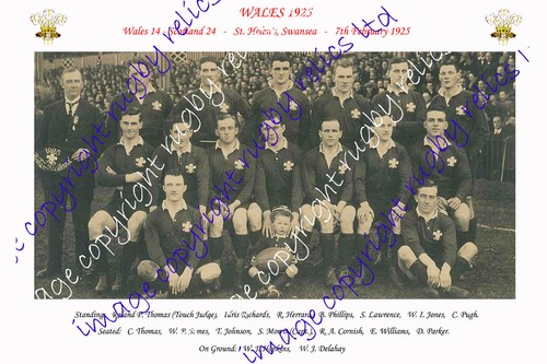 Wales 1925 rugby team - wales,