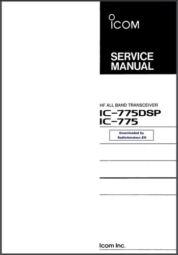 Icom 775dsp ic 775 - ic-775dsp, ic-775