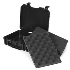 Waterproof Hard Case with Foam Insert Cam Lens Storage Tool Box 21.5x16x9.5cm