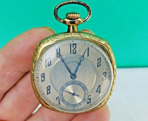 Art deco illinois pocket watch - art,