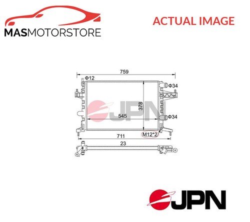 Engine cooling radiator jpn - radiator,